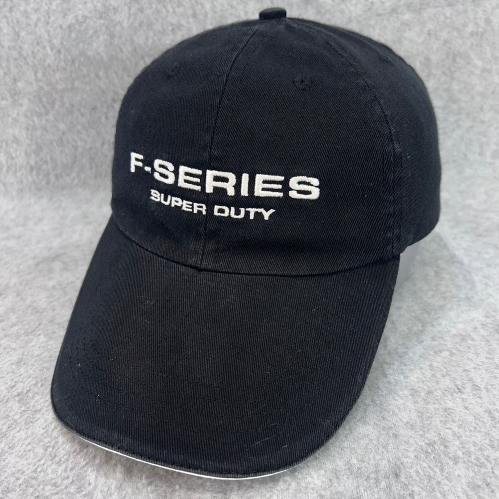 F-Series Super Duty Mens Black Ford Baseball Hat Built Ford Tough OSFM